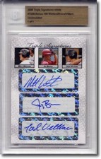 MATT WIETERS * JAY BRUCE * Josh Vitters Autograph Rookie Auto BGS 1/1