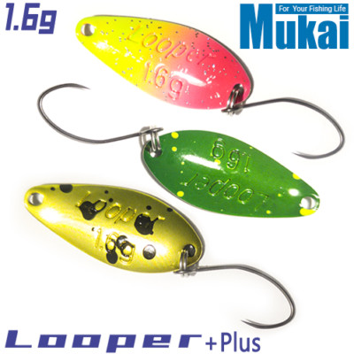 Mukai Looper Plus + 1.6 g 25 mm Trout Spoon assorted colors