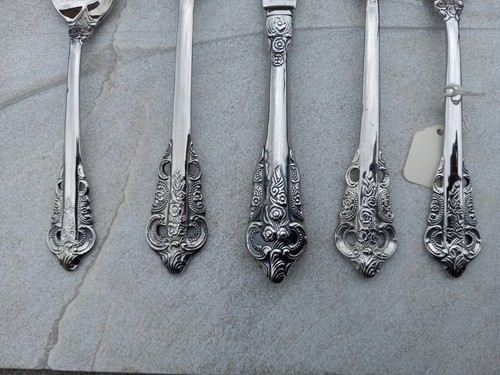 Godinger Baroque Silverplated 5-Piece Place Setting NOS - Picture 4 of 15