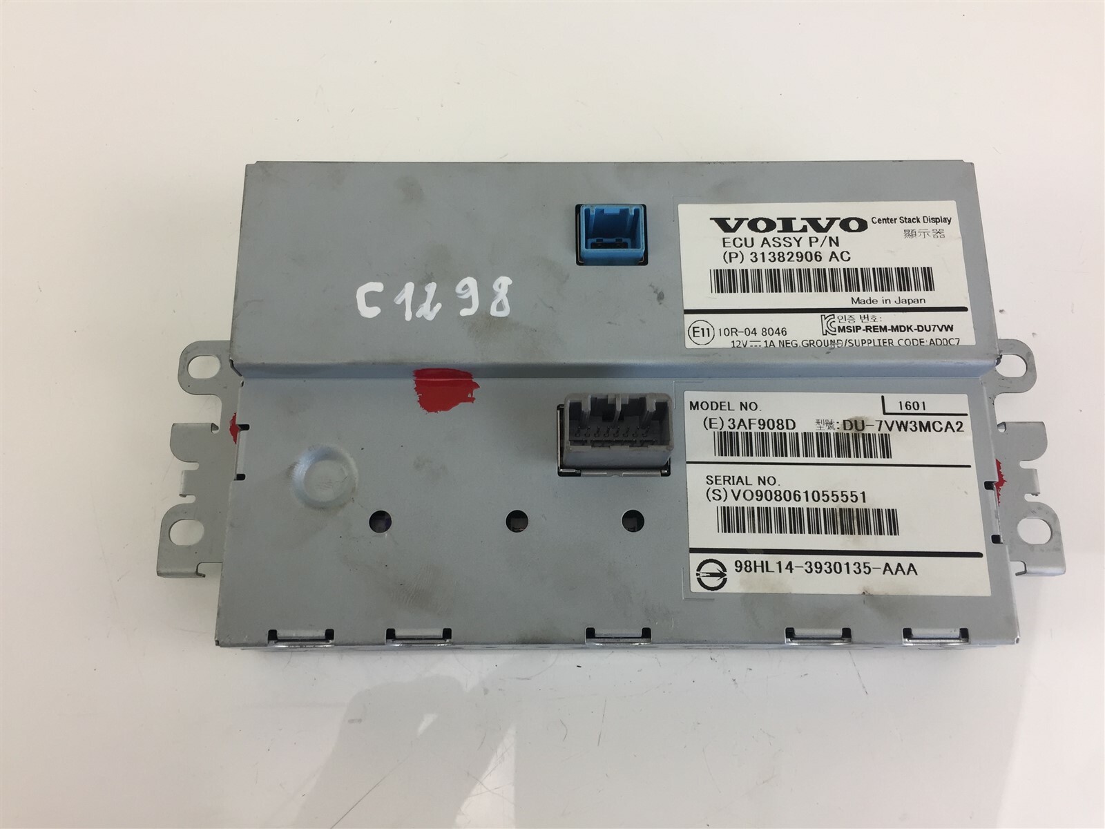 C1298 VOLVO DISPLAY SCREEN 31382906AC | eBay