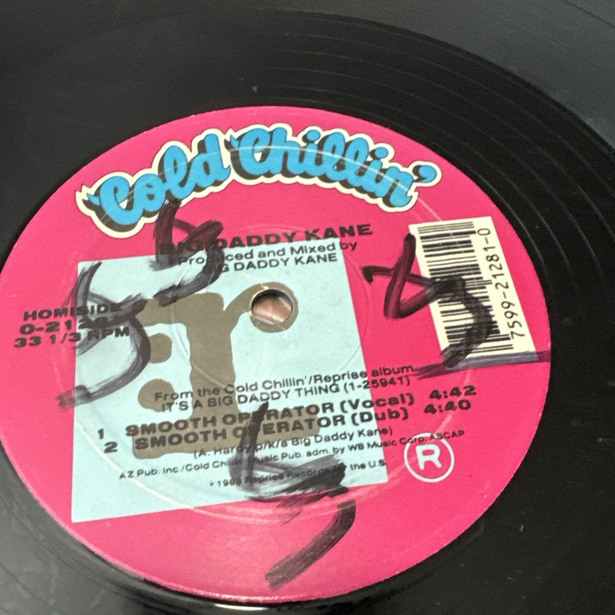 BIG DADDY KANE - Smooth Operator / Warm It Up Kane - 1989
