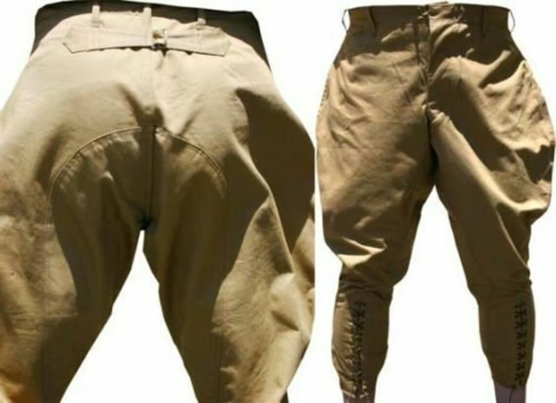 Calves Length Breeches Equestrian Pant Army Office Uniform Horse Riding Pants