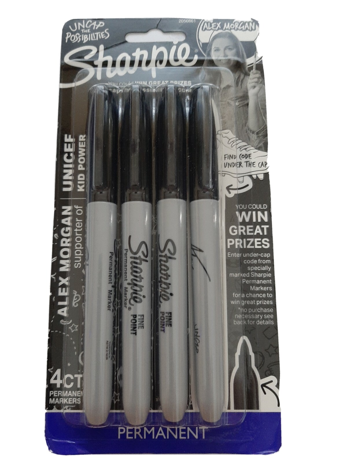 Fine Point Black Ink 5 Pk 4-count(alex Morgan Edition)