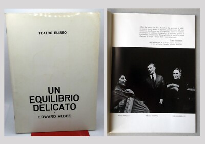 Edward Albee - EIN EMPFINDLICHES BALANCE Teatro Eliseo 1967 - Franco Zeffirelli