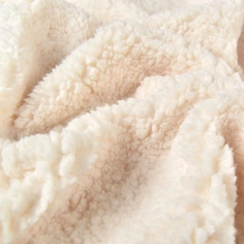 Supersoft Mary's Lamb Sherpa Cuddlesoft Fleece Fabric Material - ECRU