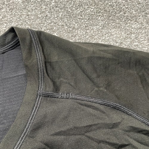 Lululemon Shirt Adult Large Green V-Neck Short Sleeve Gym Active Training Mens - Picture 3 of 9
