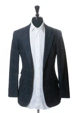 Paul Smith Slate Grey Check Tweed Byard Blazer 27469