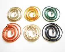 6 NEW COILED RAIN FOREST RUBBER SNAKES 36" TOY REPTILE FAKE JUNGLE SNAKE