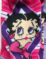 2 Pair Betty Boop Socks Knee High PLUS No Show Size 4-10