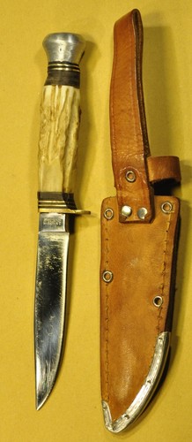 Cuchillo de caza alemán inoxidable "Anton Wingen Jr Othello Solingen" c.1939 - Imagen 2 de 21