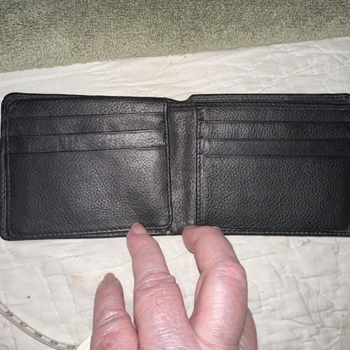 Belano Platinum Collection RFID Geldbörse mit Doppelfaltung Schwarz Echtleder - Bild 3 von 7