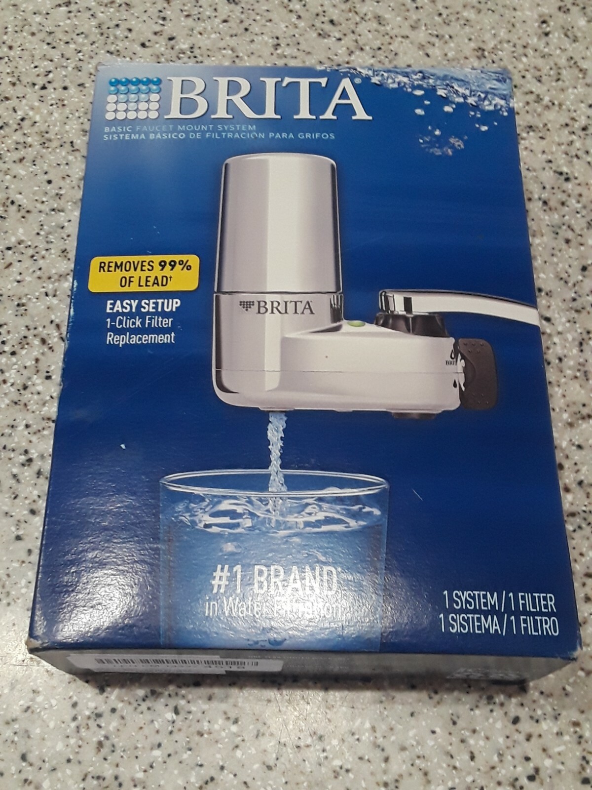 Brita Tap Faucet Mount Water Filtration System w/ Filter Change Reminder Chrome eBay
