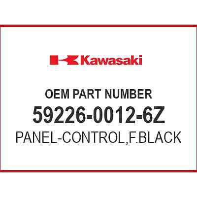 Kawasaki PANEL-CONTROL,F.BLACK 59226-0012-6Z OEM NEW | eBay