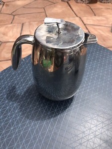 French Press Bodum Coffee Maker Double Wall Stainless Steel , 6 Cups