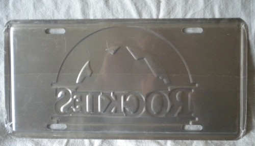 Colorado Rockies Metal Embossed License Plate MLB Anniversary 1994 Fan Item - Picture 4 of 4