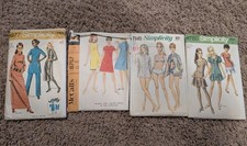 Vintage 60's-70's Sewing Patterns Used "Read Description 