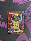 2024-2025 Panini Prizm Lebron James Chalk Toss Red Ice #130