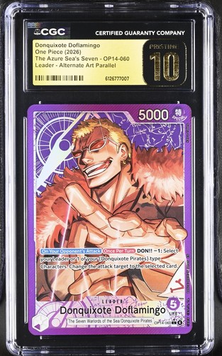 Donquixote Doflamingo (Alternate Art) graded CGC 10 for sale on eBay