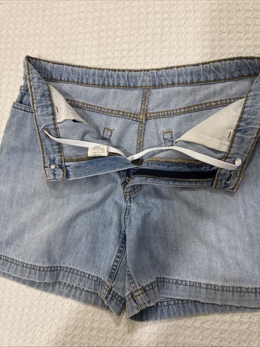 Vintage Polo Ralph Lauren Jeans Company Jean Drawstring Shorts Women Size 6 Blue - Picture 6 of 13