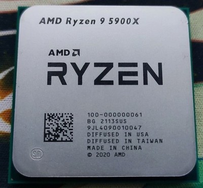 AMD Ryzen 9 5900X 12Cores 3.70GHz 64MB 105W Socket AM4 CPU Processor R9 5900X
