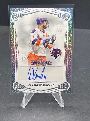 2025 GRAEME HOSSACK LEAF NLL SPARKLE AUTOGRAPH #BA-GH1, SN 8/10 SSP