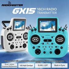 RadioMaster GX15 RC Radio 16CH Transmitter V6 Hall Dual 2.4G ExpressLRS Gemini