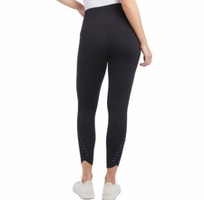 Danskin Ladies' Brushed Leggings Reflective dots Side Pockets Size M Athleisure