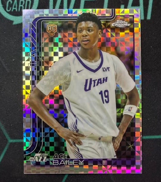 Ace Bailey 2025-26 Topps Chrome Rookie X-Fractor Refractor #255 D