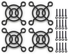 4pcs 35mm Black Fan Grill/guard With Screws Nuts 4 Pack