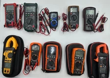 Multimeter Lot - 10 Total - 4 Klein, 1 Matco and more! Tested & Working