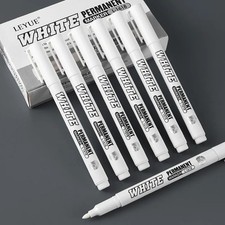 3 pcs White Waterproof Permanent Paint Marker Pens for Metal Wood Fabric**