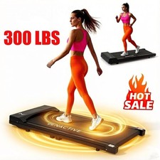 Walking Pad Under Desk Treadmill Quiet 300 LBS Capacity Portable with Remote USA