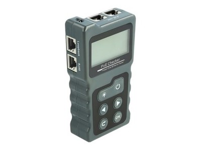 Delock LCD Tester for RJ45 / PoE / DC Cables Tester for Dual Cables 63110