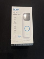 NEW Blink Video Doorbell Battery or Wired Two way Audio HD Video Alexa White