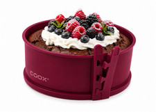 COOX Silikon-Springform Ø 18 cm mit Glasplat...