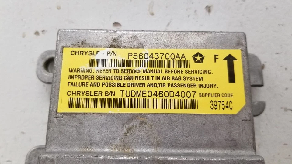 03 DODGE RAM 2500 SRS MÓDULO DE CONTROLE DIANTEIRO 56043700AA - Imagem 4 de 4