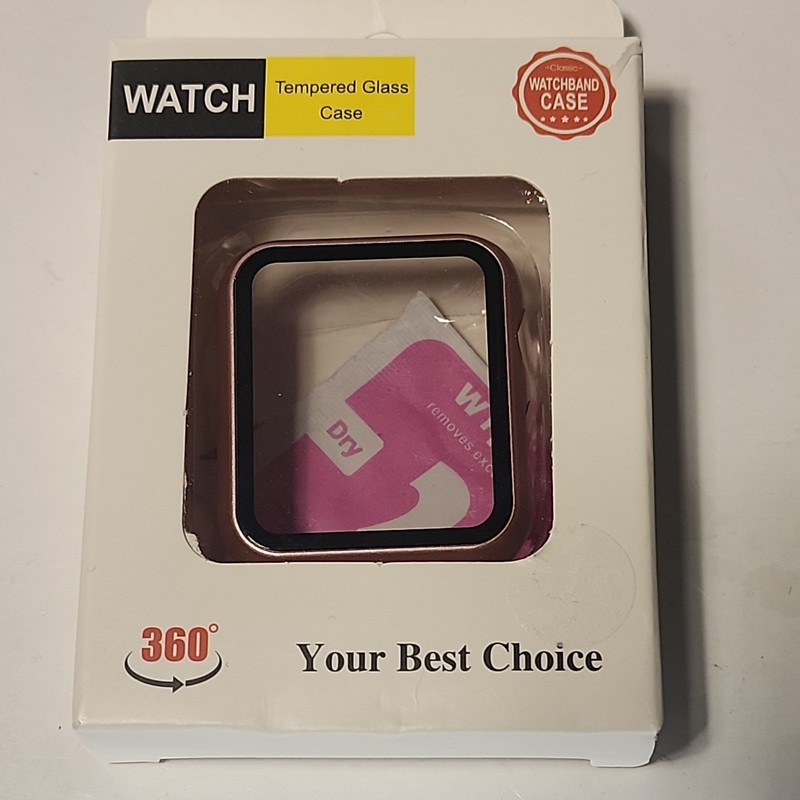 Apple iWatch Case Gray Compatible Apple Watch Series 40mm Tempered Glass Screen