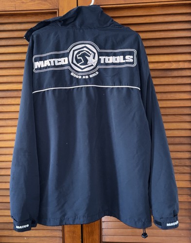 MATCO Tools Good As Gold Blue Windbreaker Jacket Adult Size Large - Picture 7 of 7
