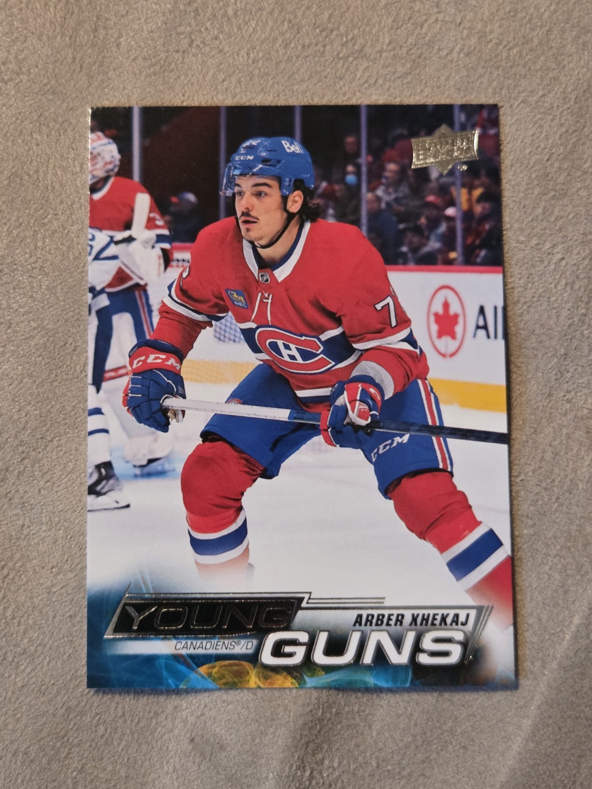ARBER XHEKAJ #490 2022-23 Upper Deck YOUNG GUNS RC MONTREAL CANADIENS (B)
