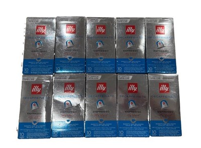 100 Count Illy Classico Decaffeinated Medium Roast Aluminum Espresso Pods.