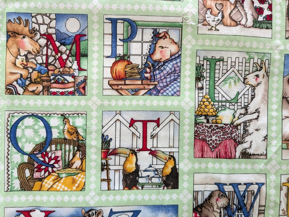 35" x 43" HUNGRY ANIMAL ALPHABET Entire Alphabet SEE PICTURES - Image 3 of 4