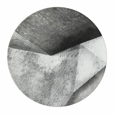 Rosenthal Platzteller TAC Gropius Stripes 2.0 Struktur, Porzellan, Grau, 33 cm