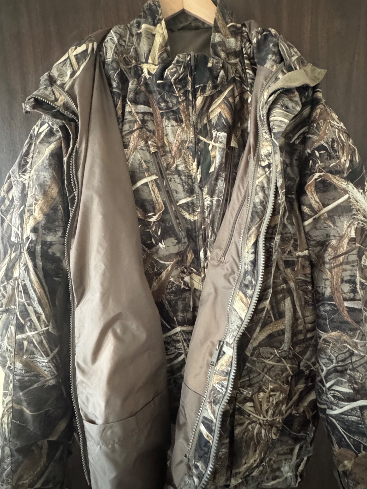 3XL Mens Cabelas RealTree max 5 Camo 3M Thinsulate parka , 2 in 1 hunting jacket