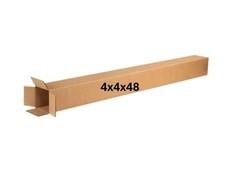 Bundle of 5  4" x 4" x 48" Cardboard Box Tall 4 X 4 X 48 Inches