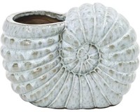 Pflanztopf Lafiora Schnecke Keramik 36,5 X 24,5 X 26,5 Cm Grau