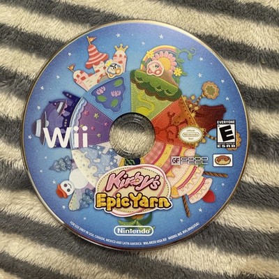 Kirby's Epic Yarn ( Nintendo Wii ) Disc Only! - Tested - Video Game 