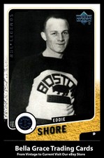 2000-01 Upper Deck Legends Eddie Shore #10 Boston Bruins NHL Hockey