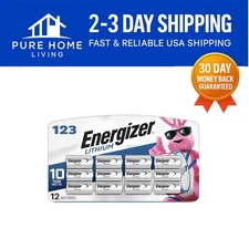 12 Count CR123A Lithium Batteries - Reliable Power for Cameras & Flashlights