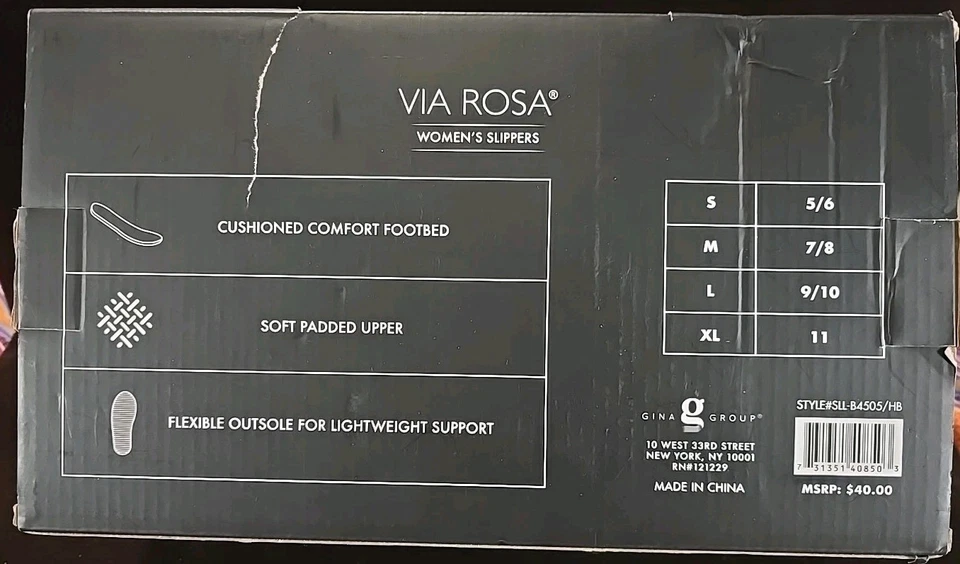 Zapatillas de punto color tostado Via Rosa para mujer talla 11 interior/exterior Foto 4 de 4