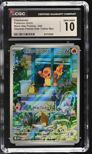 2023 Pokemon Black Star Promos Charmander Obsidian Flames ETB CGC 10 #044
